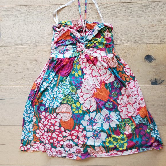 💥2/$30💥 Colourful tie-halter swim cover up - Picture 1 of 2